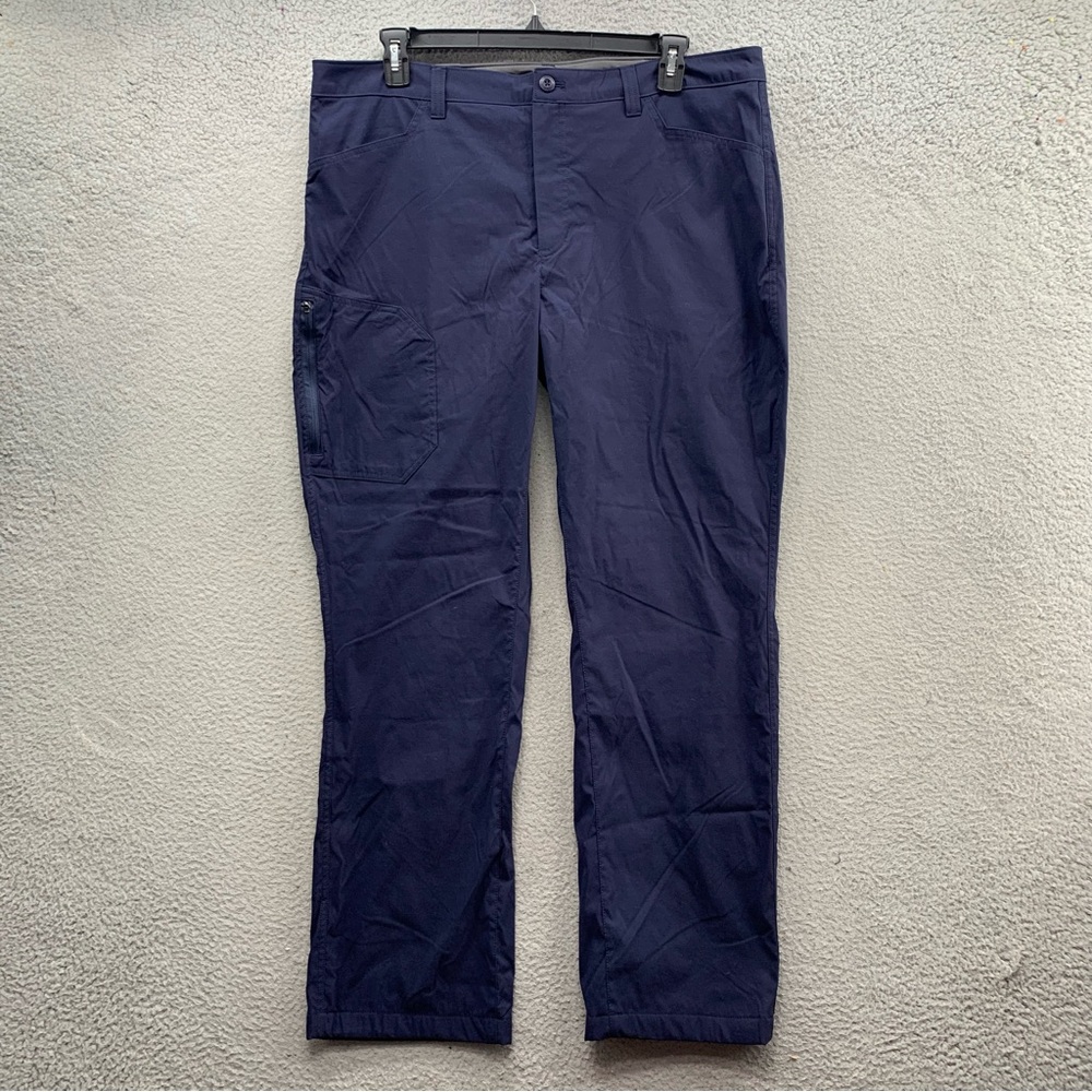 Eddie Bauer Men's Tech Fleece Lined Casual Pants Dark Blue Navy Size 40X32 NWT